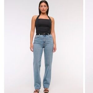 Abercrombie Curve Love Ultra High Rise 90s Straight Jean